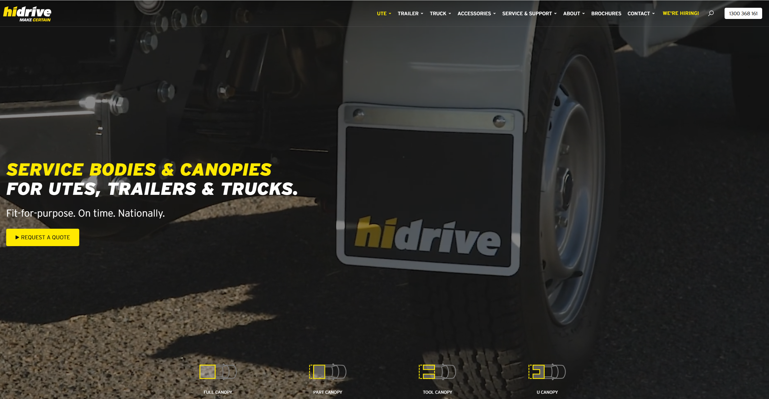 HiDrive service bodies website showcase