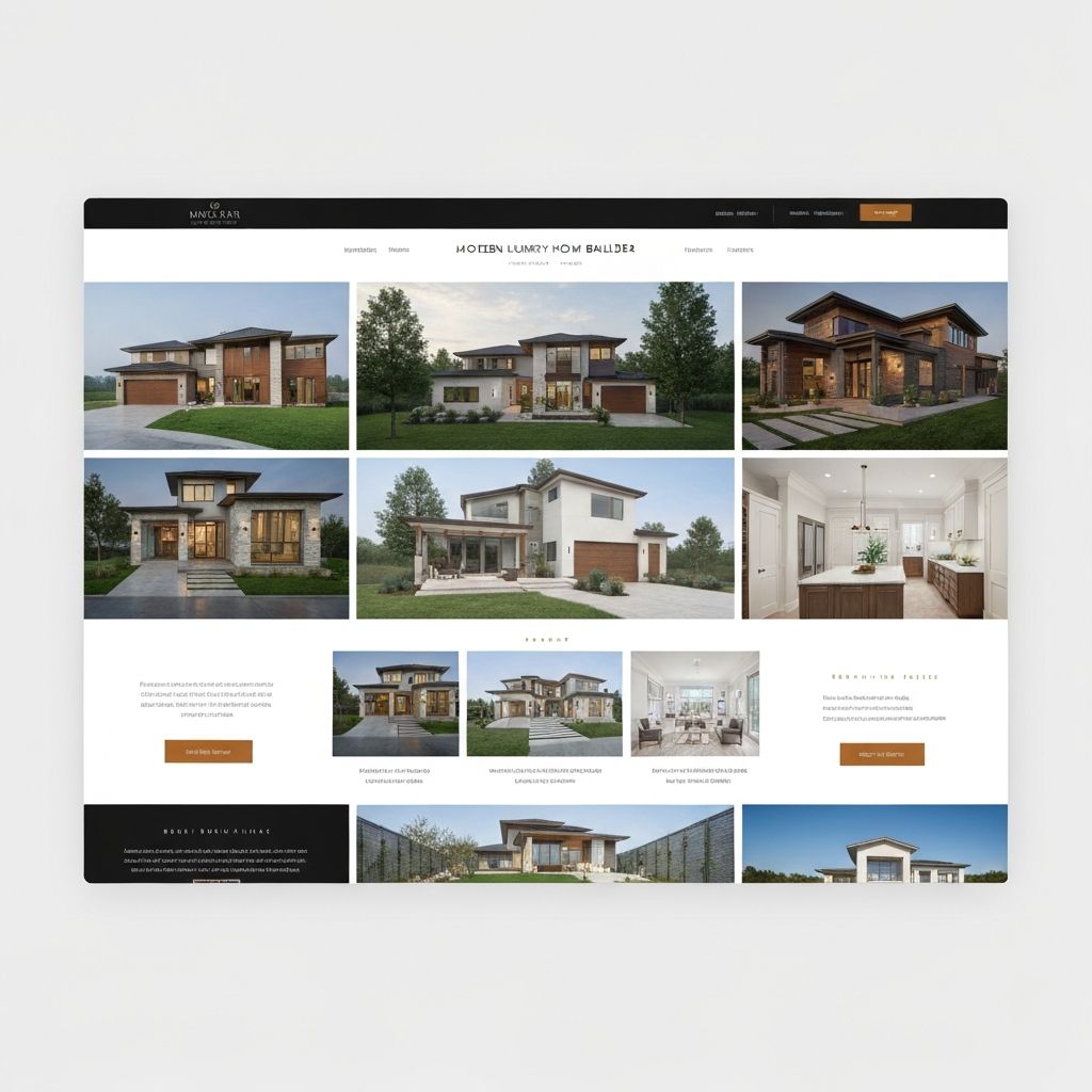Apex Custom Homes Website Example